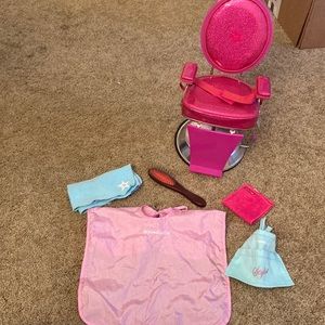 American girl doll hair set